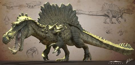 ArtStation - Hyperendocrin Spinosaurus, Jacob Baardse Mythical Creatures Art, Prehistoric ...