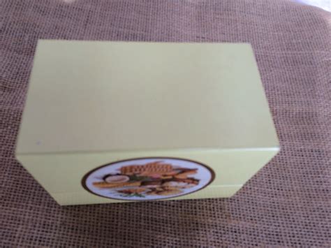 Vintage C. W. Post Cereal Tin Recipe Box/original Dividers and - Etsy