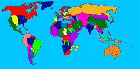 Simple World Map Borders