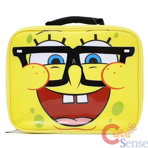 Nick Jr Spongebob Nerd Glasses School Lunch Box Snack Bag | eBay