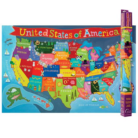 United States Map For Kids - The School Box Inc