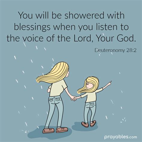 Bible: Deuteronomy 28:2 - Prayables