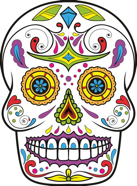 sugar skull clipart print 20 free Cliparts | Download images on Clipground 2024