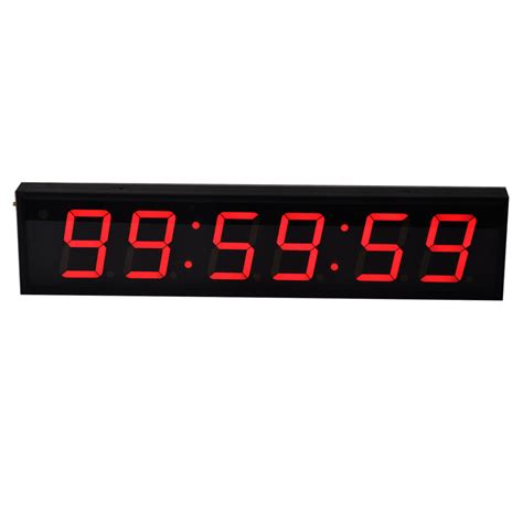 4 Inch 6 Digit LED Digital Countdown Wall Clock Timer - China LED ...