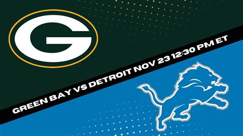 Detroit Lions vs Green Bay Packers Prediction and Picks - Thanksgiving ...