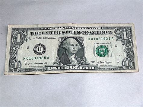 2013 $1 Dollar Bill US Bank Note Date Year Birthday 0183 1928 Fancy ...