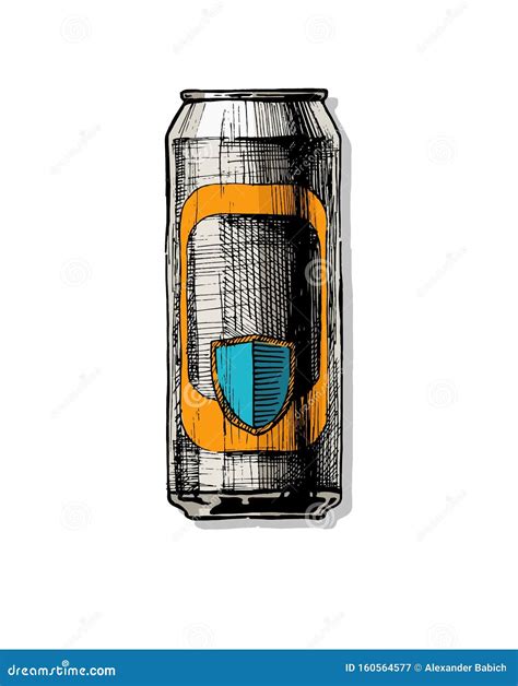 Vector Illustration of Beverage Can Stock Vector - Illustration of isolated, aluminium: 160564577