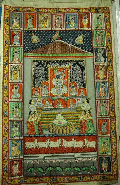 Nathdwara Paintings: Shrinathji Cult, Haveli Traditions and Bazaars | Sahapedia