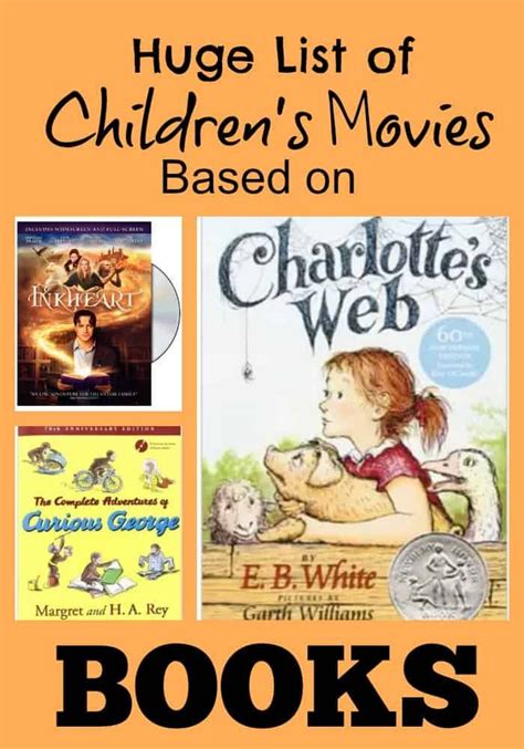 Pin on Read It then Watch it! -Movies Based on Kids Books