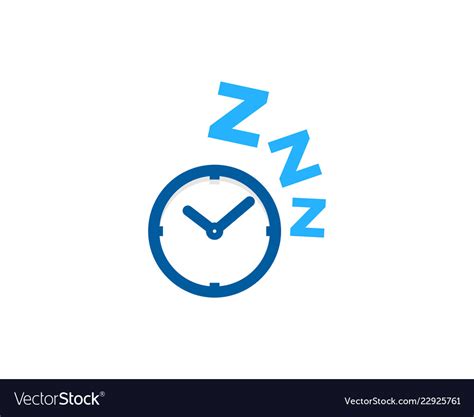 Time sleep logo icon design Royalty Free Vector Image