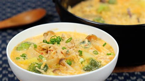 Pork Kimchi Soy Milk Soup - The Best Winter Recipe to Enjoy Vegetables ...