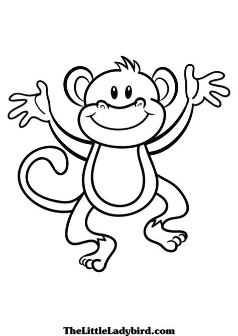 Free Black And White Monkey Clipart, Download Free Black And White ...