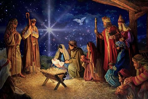 Download Celebrating Jesus’s Birth on Christmas Day Wallpaper ...