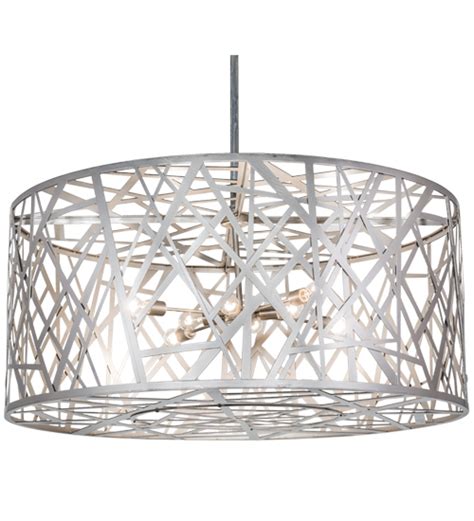 8675796 | 54" Wide Modern Drum Pendant - Custom Contract Lighting