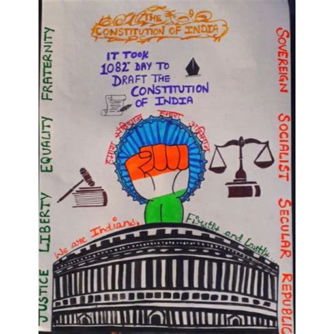 Poster Making #constitution #india | Constitution day, Handmade poster ...