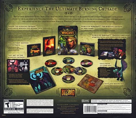 World of WarCraft: The Burning Crusade (Collector's Edition) cover or packaging material - MobyGames