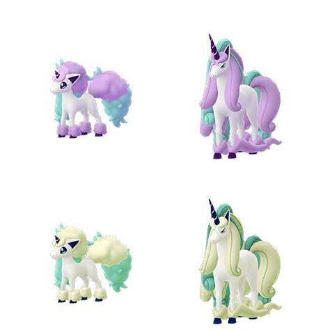 Shiny Galarian Ponyta Comparison : r/TheSilphRoad