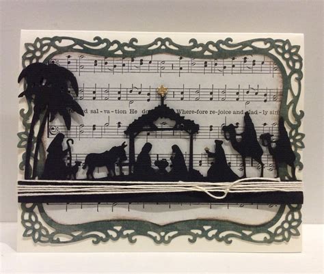 Carrie's Custom Cards: Nativity Scene Christmas Card