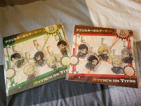 Attack on Titan keychains, Hobbies & Toys, Memorabilia & Collectibles, Fan Merchandise on Carousell