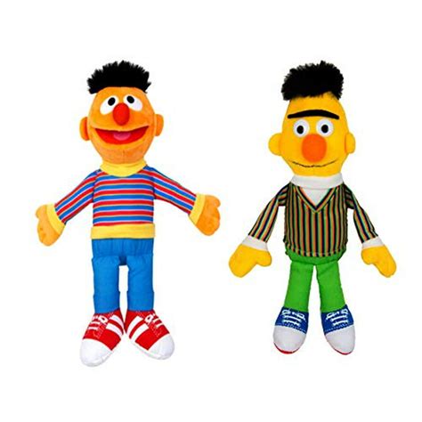 Sesame. Street Plush Toys : Ernie-Bert- ,Official Licensed,(40cm/15.7) (Pack of 2) - Walmart.com ...