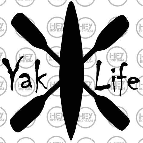 Kayak, Kayaker, Kayaker Gift, Kayak Decal, Yak Life Decal, Car Decal, Kayak SVG, Kayak Sticker ...