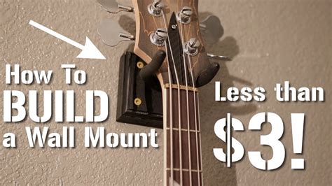 AWESOME DIY Guitar Wall Mount for less than $3 - YouTube