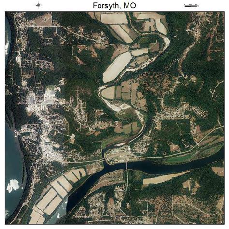 Aerial Photography Map of Forsyth, MO Missouri