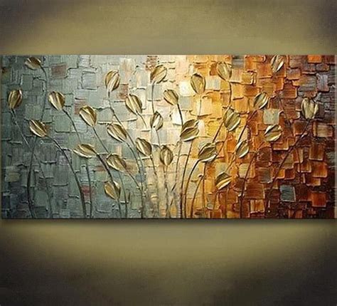 Handmade Texture Knife Flower Tree Abstract Modern Wall Art Oil ...