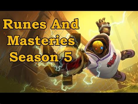 Blitzcrank Runes/Masteries Season 5 - YouTube