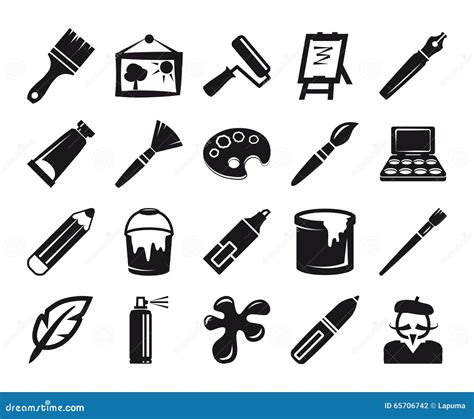 Arts And Crafts Clip Art Black And White