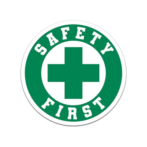 Safety First Vinyl Sticker Decal Labor Workers Safe Hard Hat Helmet ...