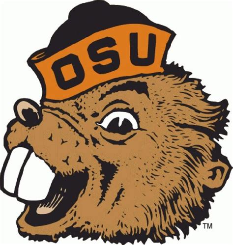 Vintage Oregon State Beavers mascot Benny Beaver logo. | College Mascots: Pac-12 | Pinterest ...