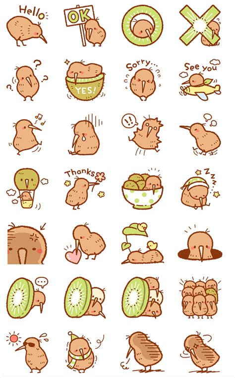 Kiwi Cartoon, kawaii kiwis HD wallpaper | Pxfuel