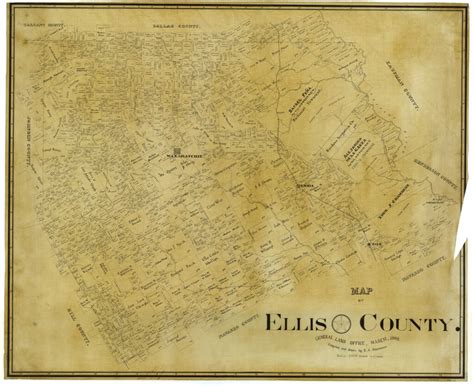 Map of Ellis County – Legacy of Texas