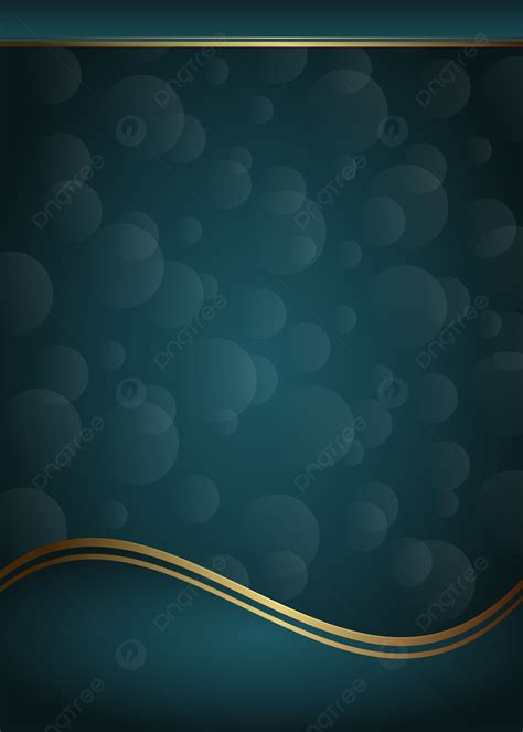 Blue Bubble Effect Background With Golden Stripes Book Cover Page Poster Flyer Wallpaper Image ...