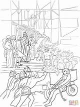 King Solomon Builds the Temple coloring Page  Free Printable Coloring sketch template