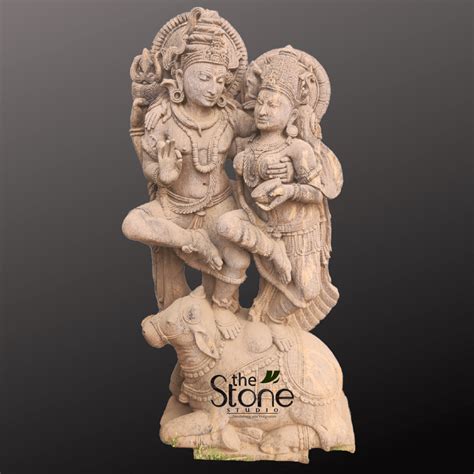 Shiv Parvati Idol Online 4ft: Buy Best Statue - The Stone Studio