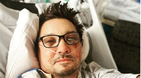 Jeremy Renner shares first picture from hospital after major snow plow accident: ‘I’m too messed ...