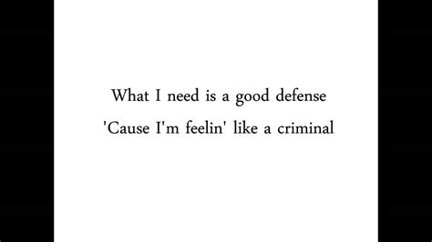 Criminal by Fiona Apple (lyrics) - YouTube