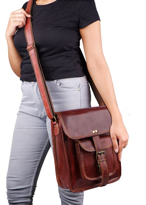 Get Brown Leather Cross Body Satchel at ₹ 2500 | LBB Shop