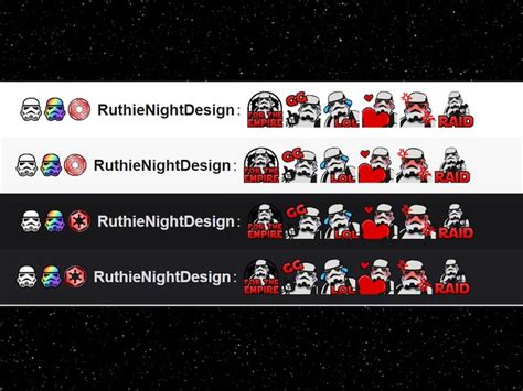 Twitch/discord Emotes Star Wars, Storm Trooper, Empire, Sith ...