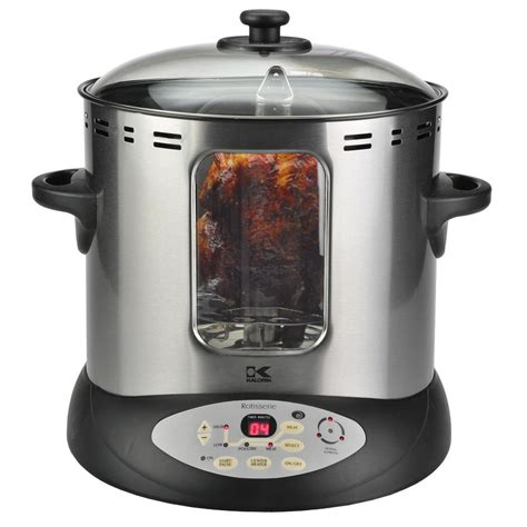 Shop KALORIK 1,420-Watt Black and Stainless Steel Countertop Rotisserie ...