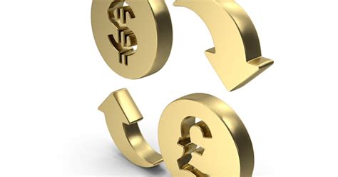 Dollar And Pound exchange Symbol Gold 3D, Incl. bank & currency ...