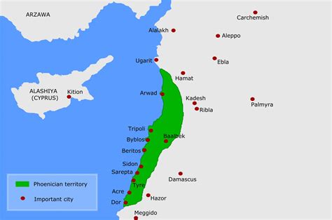 Phoenicia Map - MapSof.net