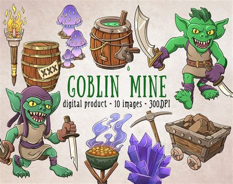 Monster Clipart, Goblin Clipart, RPG Adventure Clipart, Fantasy ...