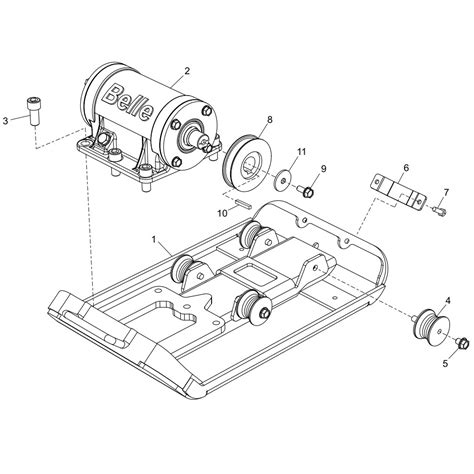 Belle PCX-60A Multi-Purpose Forward Plate Compactor Parts | AltradParts.com