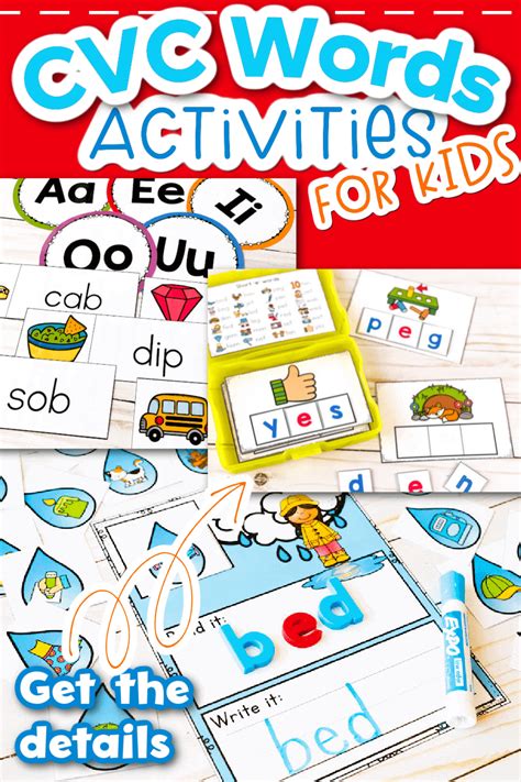 30 kindergarten cvc word printables and activities – Artofit