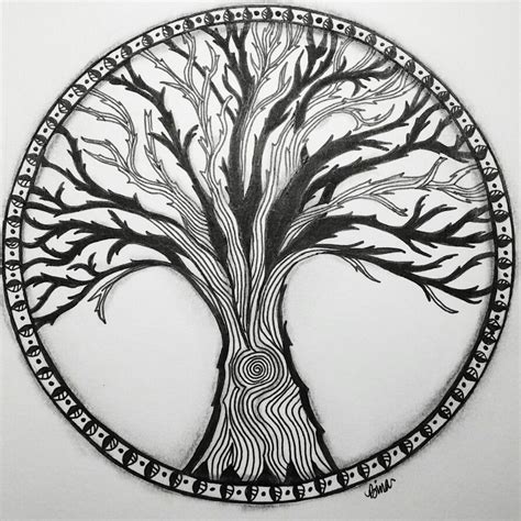 Winter tree of life #zentangle #lovezen #binazen | Drawings, Winter trees, Zen doodle