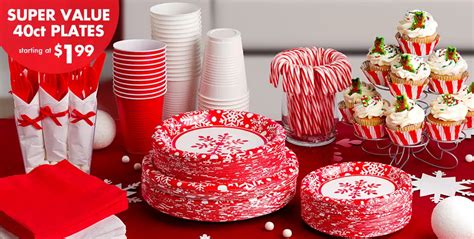 Winter Holiday Value Plates & Tableware - Party City