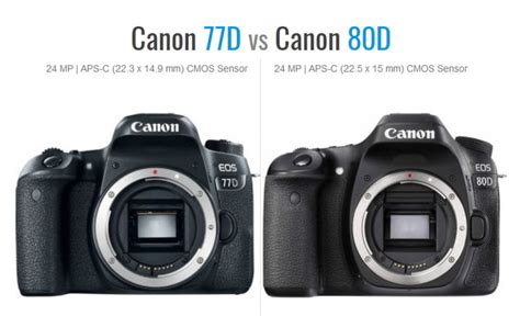 เปรียบเทียบ Canon EOS 77D กับ 80D รีวิวสเปค - TsupamaN.com